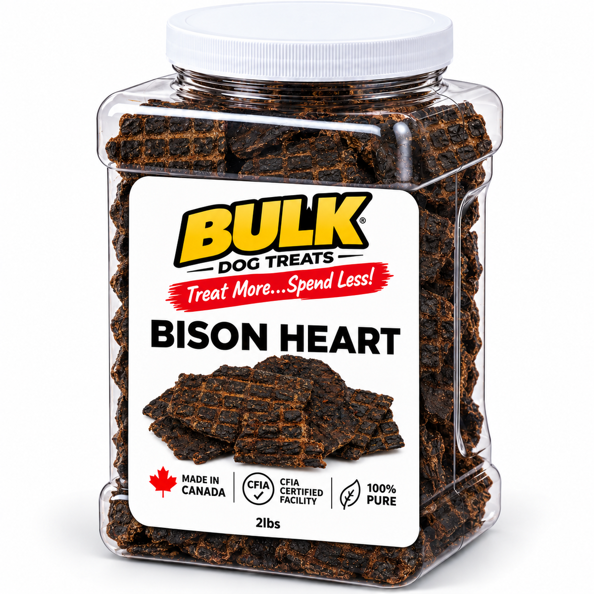 Dehydrated Bison Heart Dog Treats