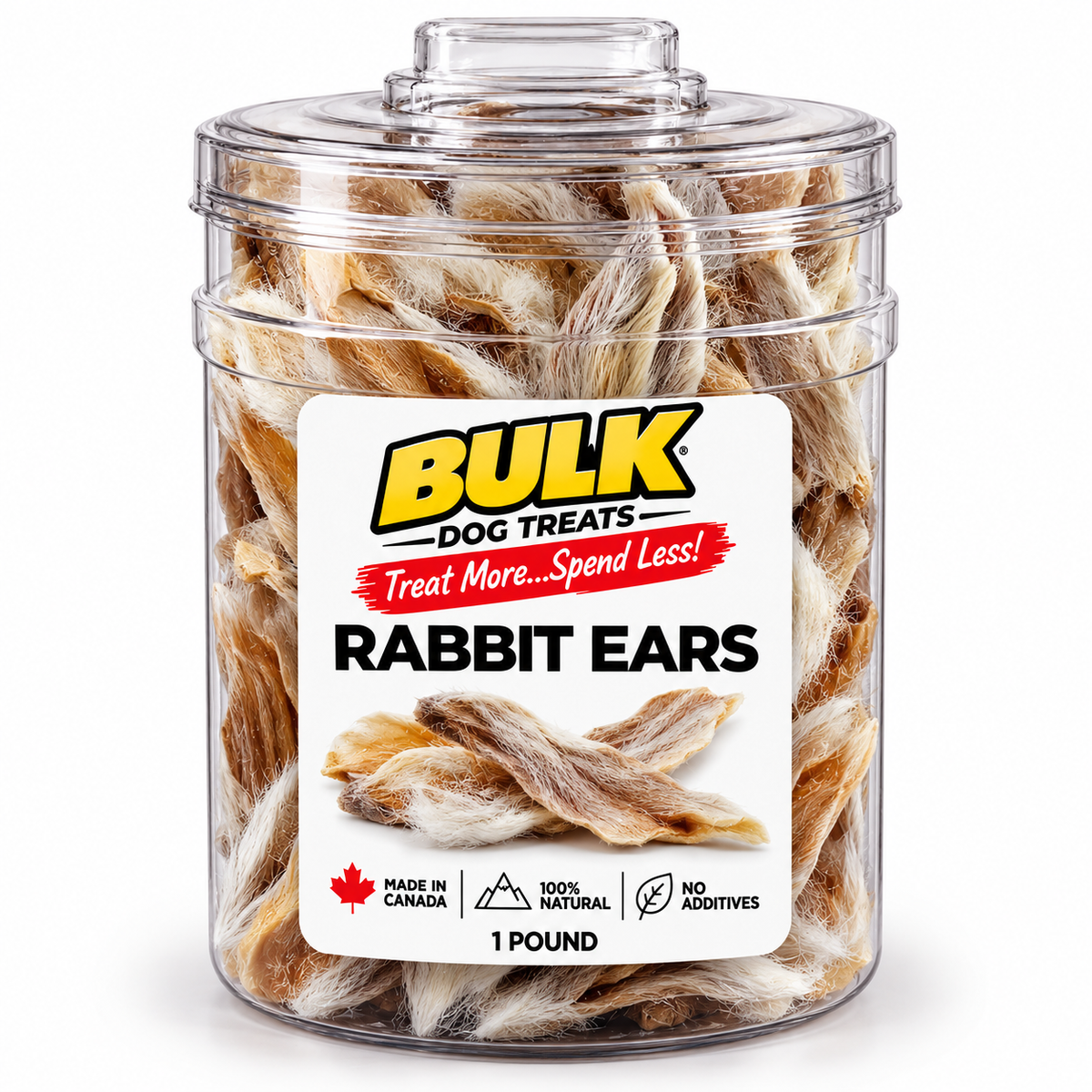 Dehydrated Rabbit Ears Dog Chews