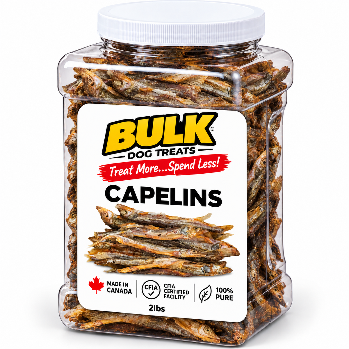 Dehydrated Capelin Dog Treats